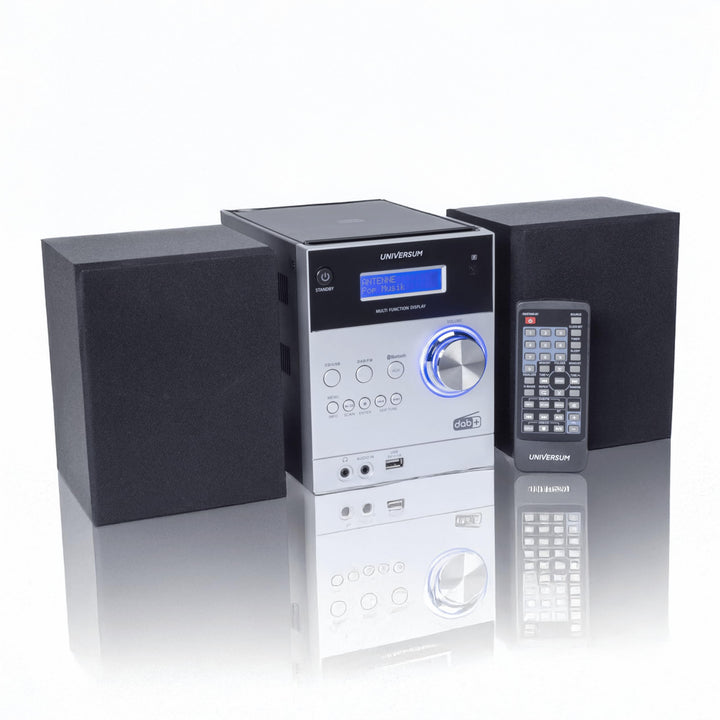 Universum Stereoanlage MS 300-21, CD, DAB+ Radio, Bluetooth, USB, Silber