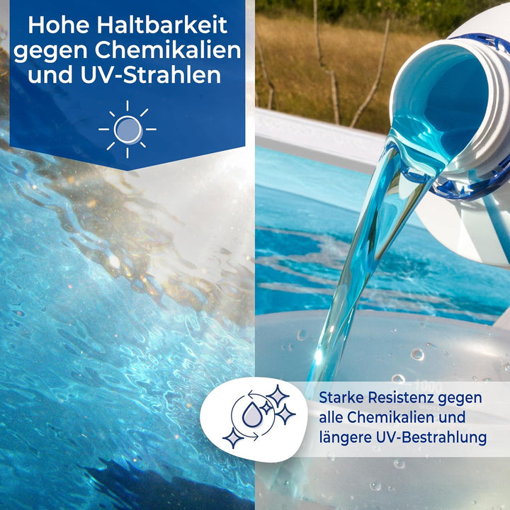 Gre FSP350 - Poolfolie für runde Pools, mit einen Durchmesser von 350 cm, Höhe 90 cm, blau Diameter