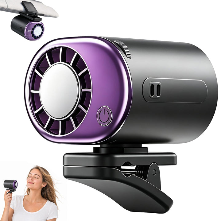 Auto Ventilator, Auto Clip on Klimaanlage Ventilator mit LED Display | 360° Drehung, 199 Einstellbar