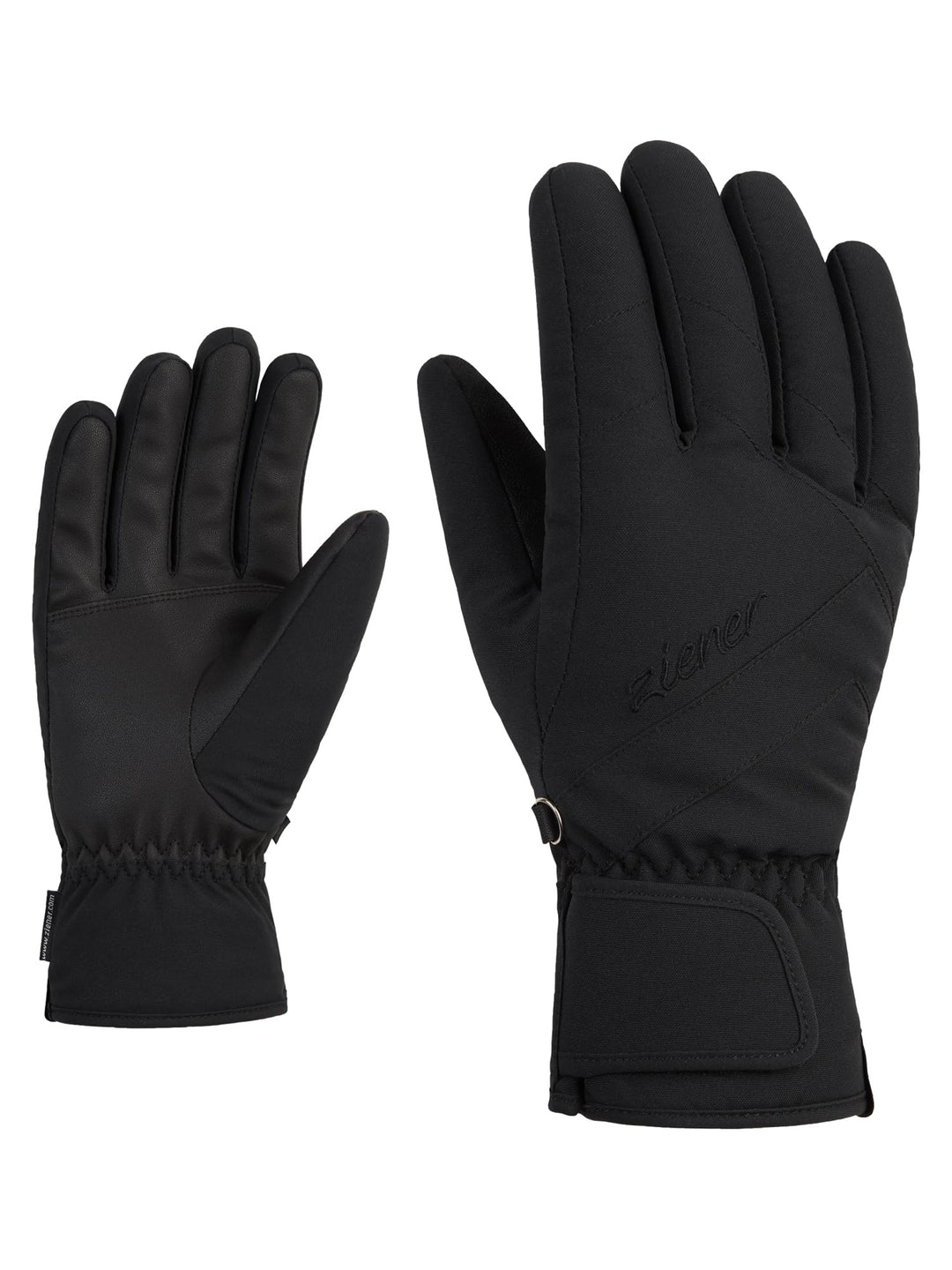 Ziener Damen Kaiti Ski-Handschuhe/Wintersport | wasserdicht, atmungsaktiv 8.5 Schwarz, 8.5 Schwarz