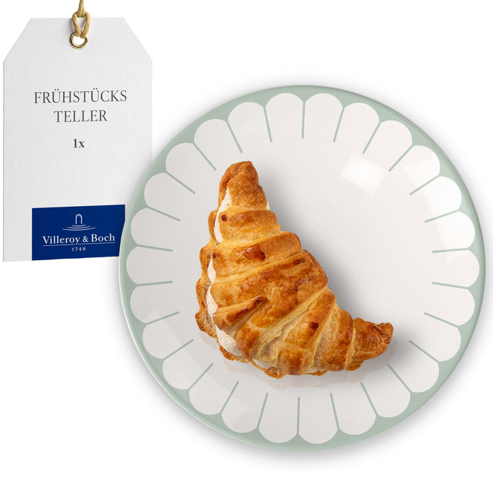 Villeroy &amp; Boch - Fleur vert Frühstücksteller grün, Spülmaschinenfest, Mikrowellensicher, Desserttel