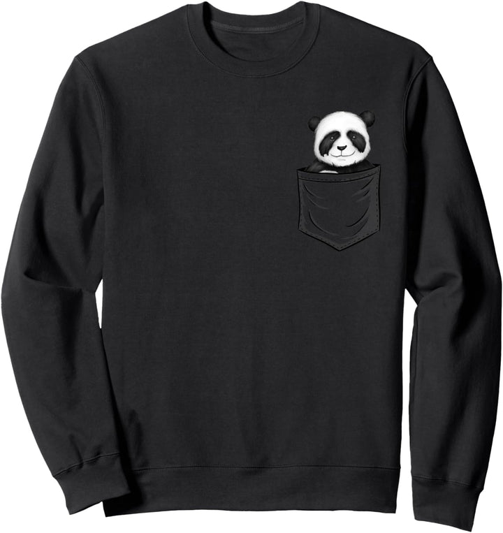 Für Panda Fans Cooler Grosser Pandabär In Deiner Tasche Sweatshirt