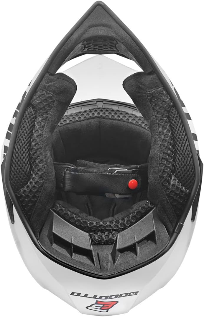 Bogotto V321 Solid Motocross Helm L Weiss, L Weiss
