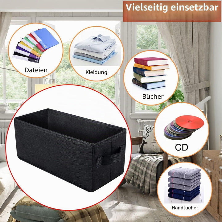 UENTIP CD Aufbewahrungsbox – 4 CD Boxes – 33,5 x 15 x 13,5 cm, Behälter für 30 CDs in vollen Schmuck