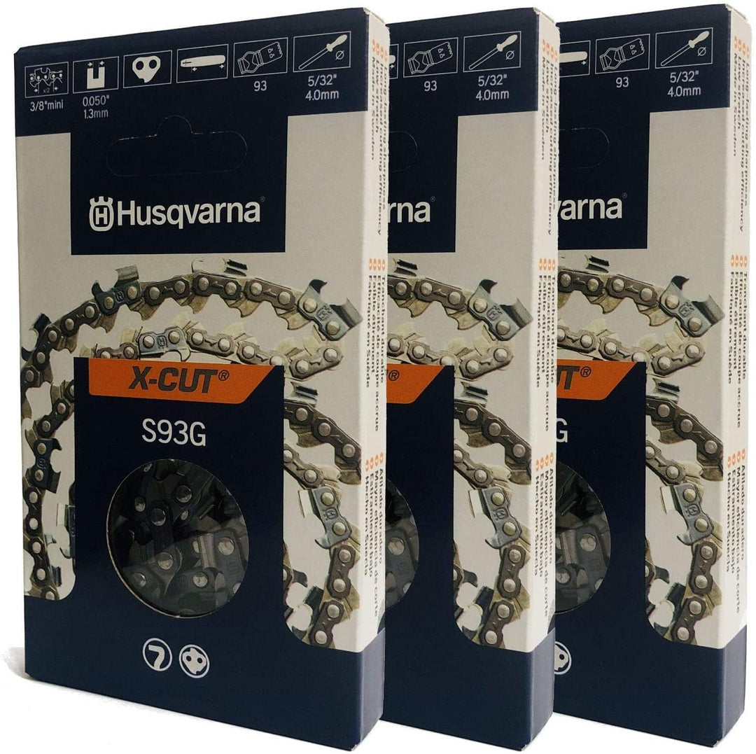 Husqvarna 585422152 S93G Kette 3/8 Mini .050 52DL 3 Stück