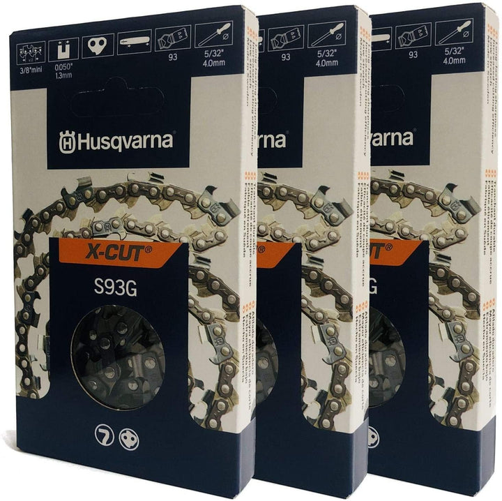 Husqvarna 585422152 S93G Kette 3/8 Mini .050 52DL 3 Stück