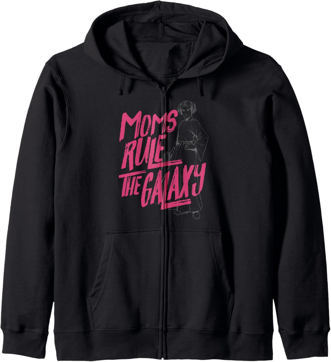 Star Wars Princess Leia Line Art Moms Rule The Galaxy Kapuzenjacke