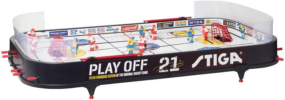STIGA Eishockey Tischspiel Playoff 21 Hockey Spiel Schweden-Kanada mit Aufbewahrungstasche Bundle mi