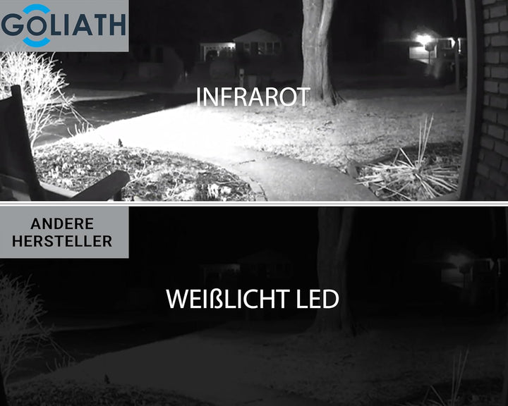 GOLIATH Full-HD Video Türsprechanlage, Unterputz Türstation in Silber, 1 Familienhaus Set, Touchscre