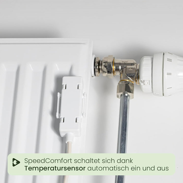 SpeedComfort Starter Mono Set 1-Stück: Smartes Heizgebläse für Heizungen - Langlebiger Heizverstärke