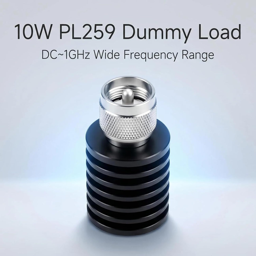 BECEN 10 Watt PL259 Dummy Load – 10W UHF Stecker Typ Stecker DC auf 1 GHz 50 Ohm UHF Typ Stecker 10