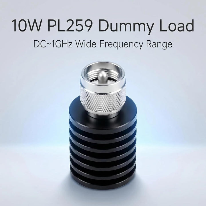 BECEN 10 Watt PL259 Dummy Load – 10W UHF Stecker Typ Stecker DC auf 1 GHz 50 Ohm UHF Typ Stecker 10