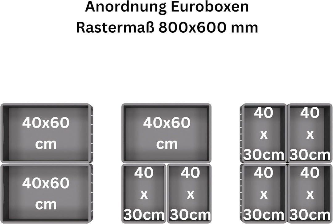 VOBI Heckauszug Kastenwagen (800x600 mm, 200 kg Version), 800x600 mm, 200 kg Version