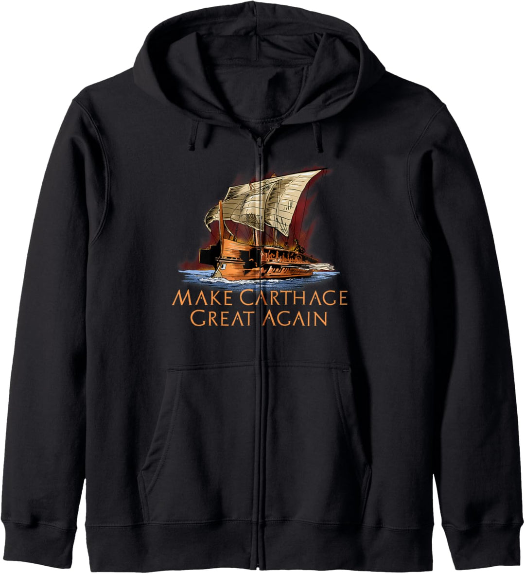 Ancient Carthaginian Trireme - Classical History - Punic War Kapuzenjacke