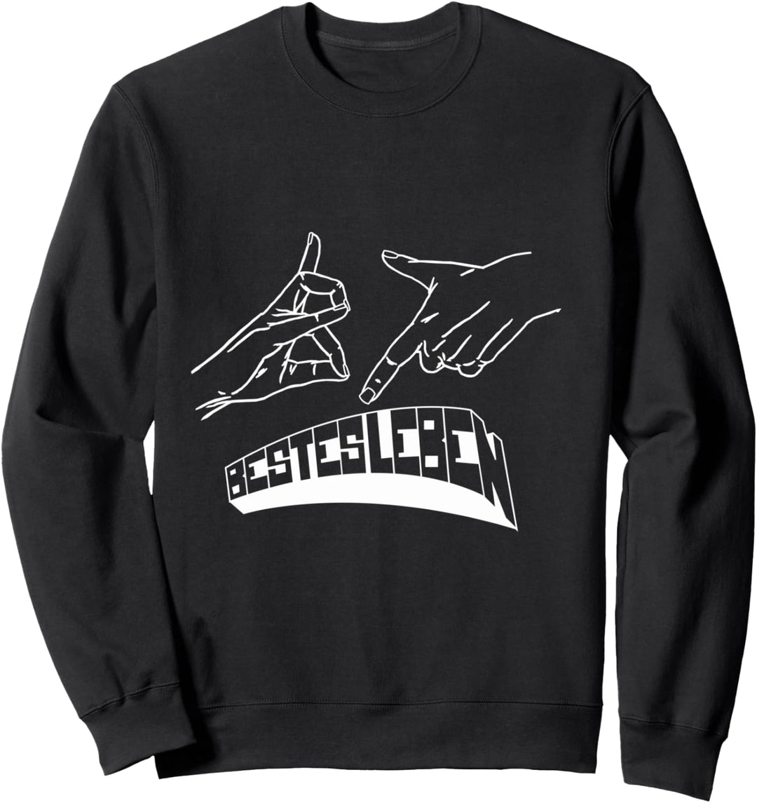 187 Bestes Leben Handzeichen Sweatshirt
