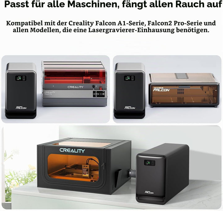 Creality Falcon AP1 Smart Rauchabsauger, 360° Rundum Reinigung, IOT fähig, PM2.5 Echtzeitüberwachung