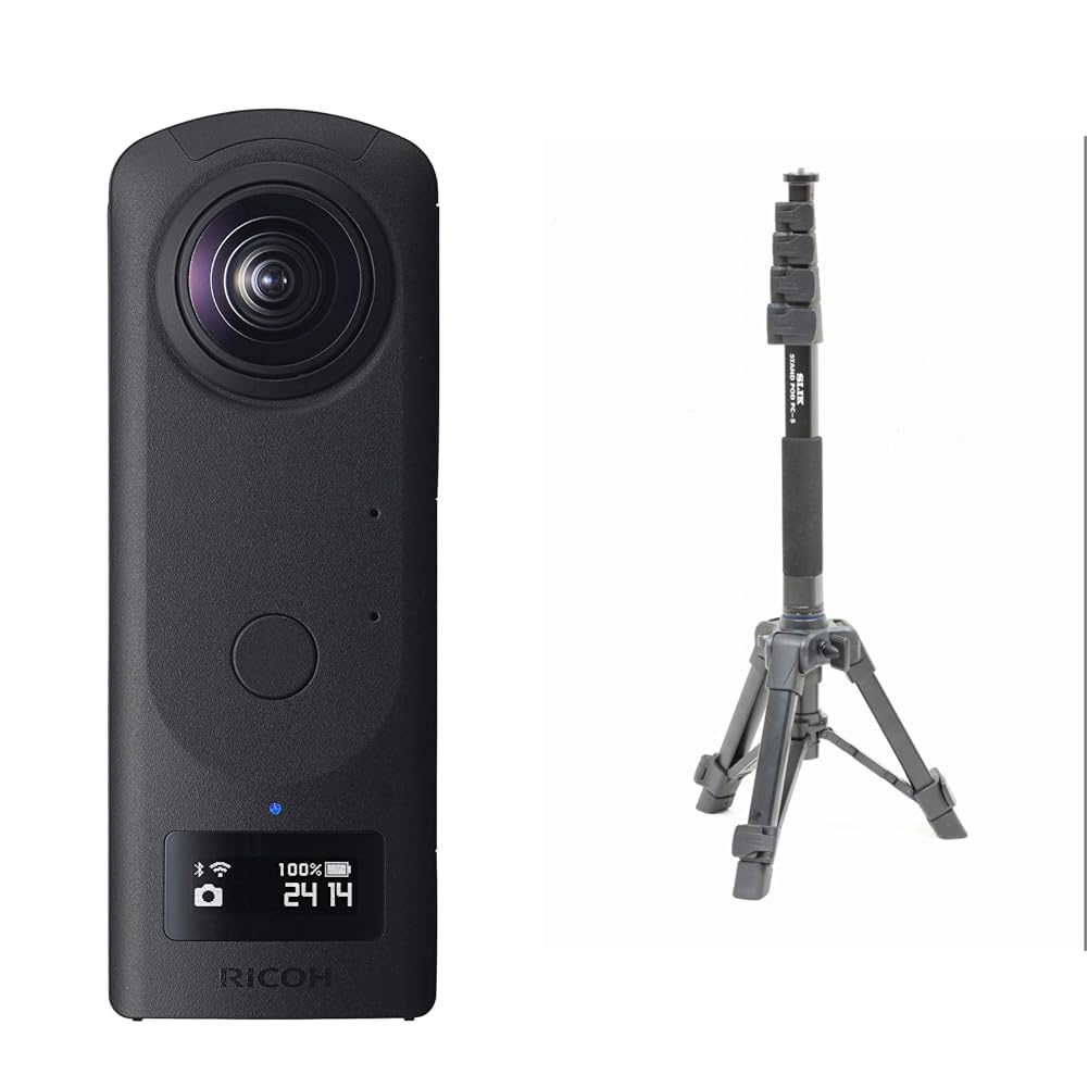 Ricoh Theta Z1 51GB 360° Kamera und Slik Stand POD PC-5 Einbeinstativ