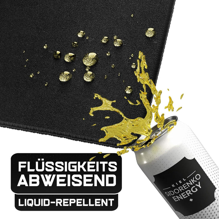 Sidorenko Gaming Mauspad XXL Blau - Grosses Mousepad 900x400 mm - rutschfeste Schreibtischunterlage