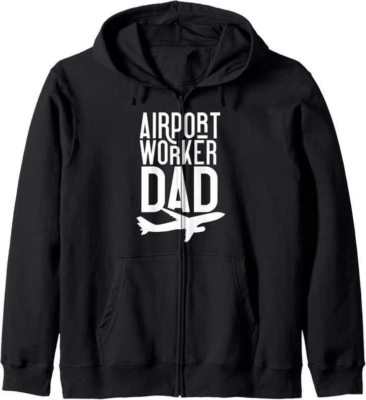 Flughafenarbeiter Papa Flughafen Angestellter Mitarbeiter Kapuzenjacke