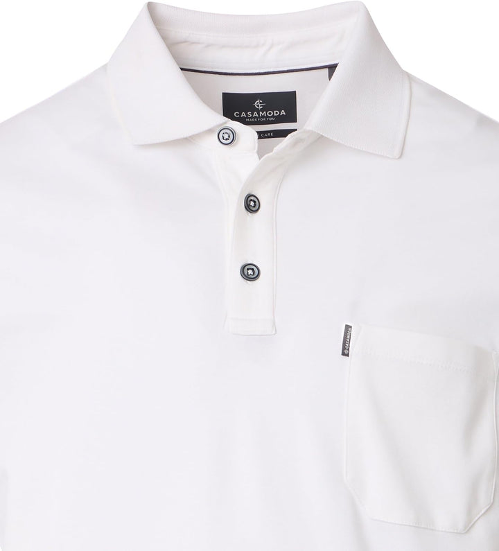 CASAMODA Polo-Shirt Uni S Weiss(000), S Weiß(000)