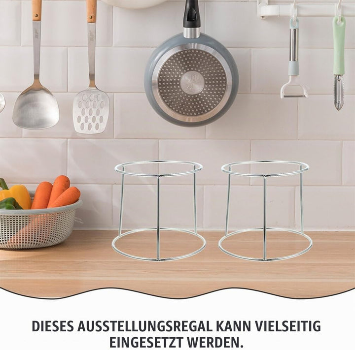 Doppel-Edelstahl Meeresfrüchte Tablettständer 2 Stück Stabiler Buffet- Und Serviergestell Für Hausha