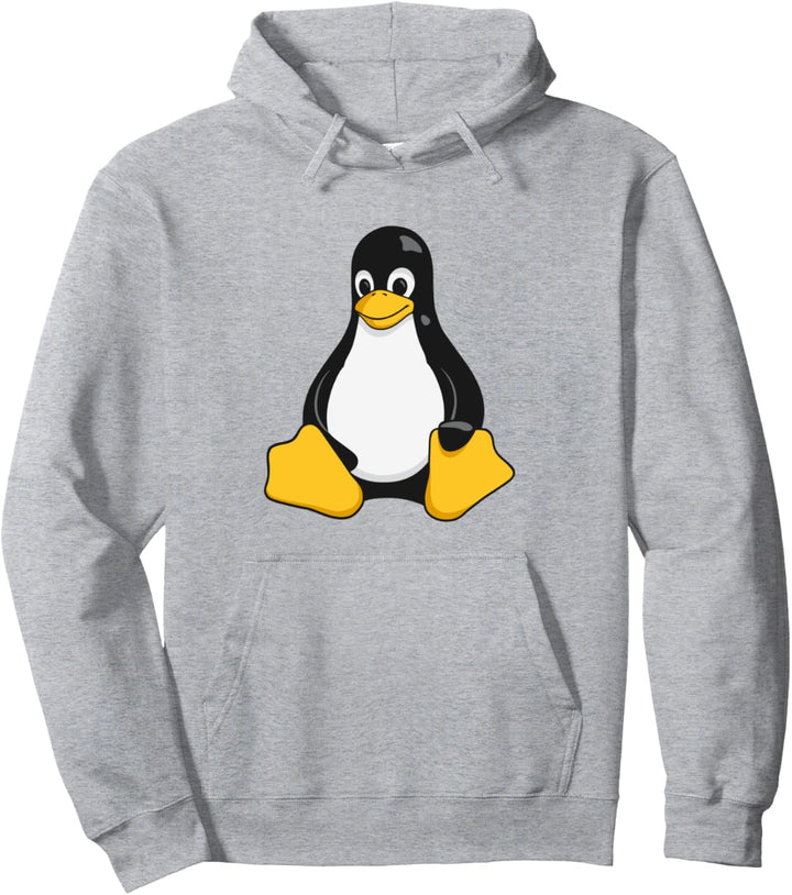 Linux Mascot Tux the Penguin Enhanced Nerd Geek Gift Pullover Hoodie