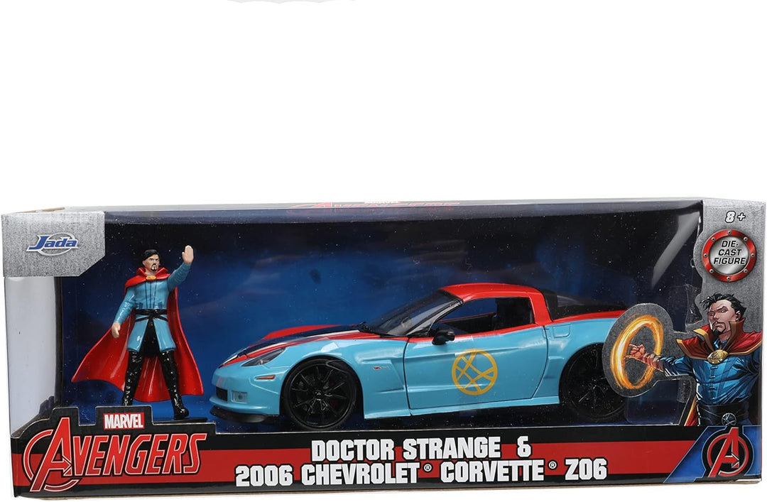 Jada Toys- 32115R/BL, Miniatur-Auto-Sammlung, Rot/Blau