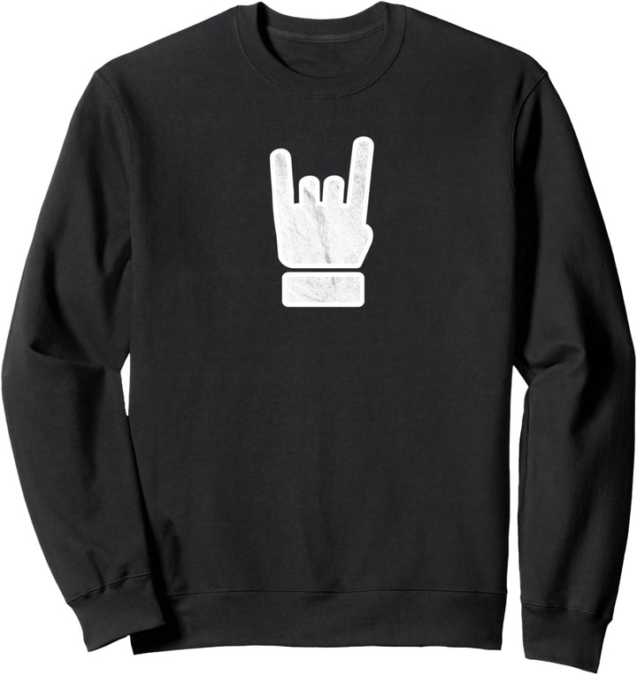 Pommesgabel Metalhand Für Rock Metal Musik Fans Devil Horns Sweatshirt