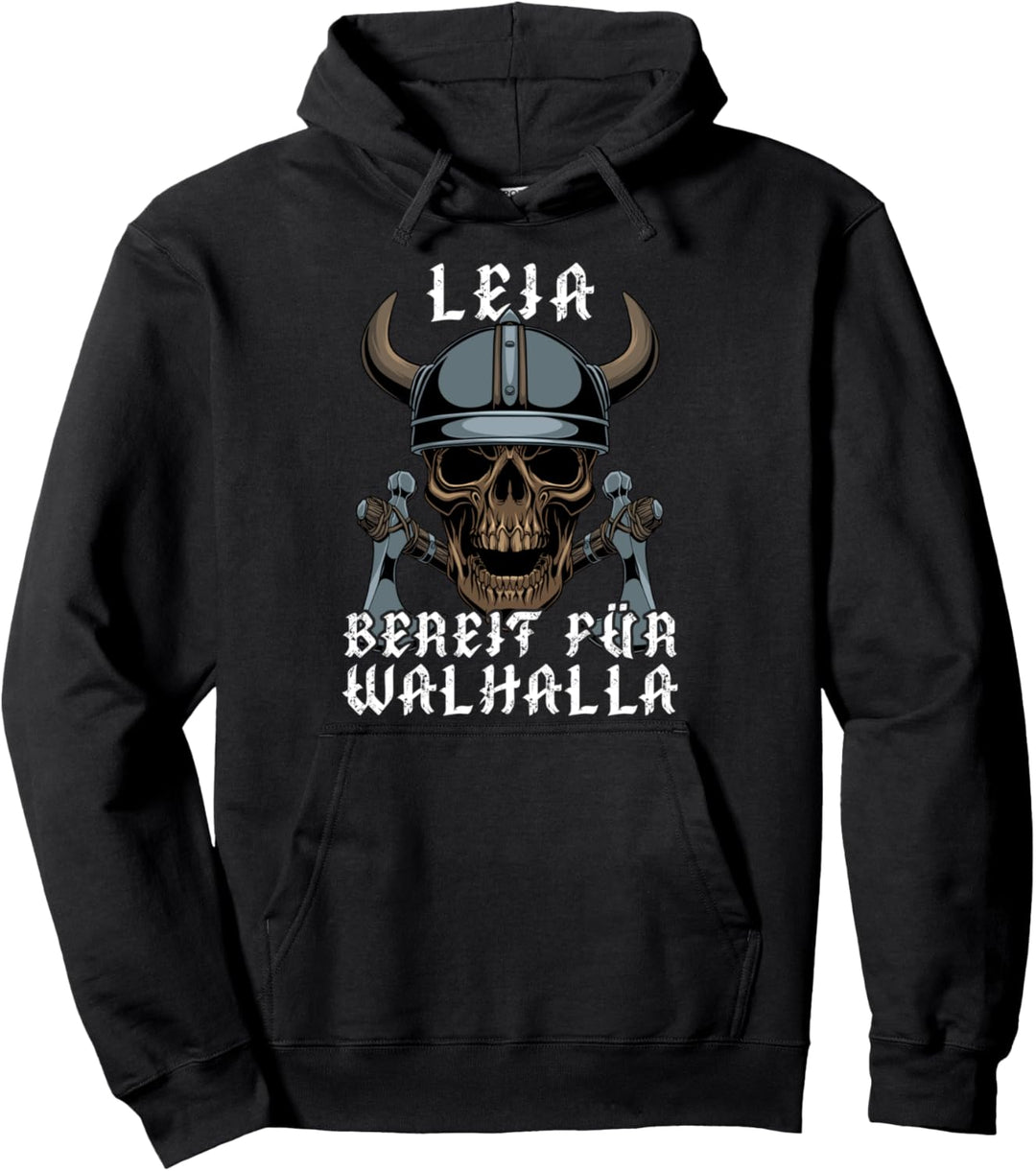 Leia - Bereit für Walhalla - Personalisiert Pullover Hoodie