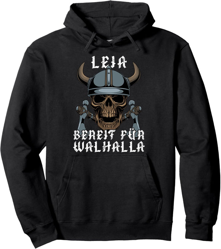 Leia - Bereit für Walhalla - Personalisiert Pullover Hoodie