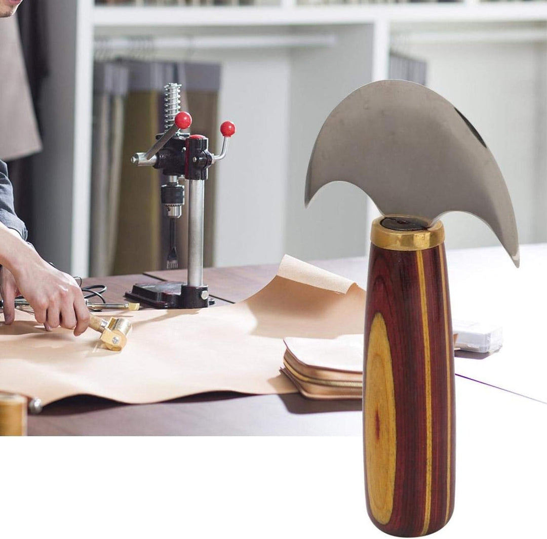 Halbmondmesser, Rundmesser aus Leder, Stahl Leicht zu steuern Scharf für Carfting Working Leathercra