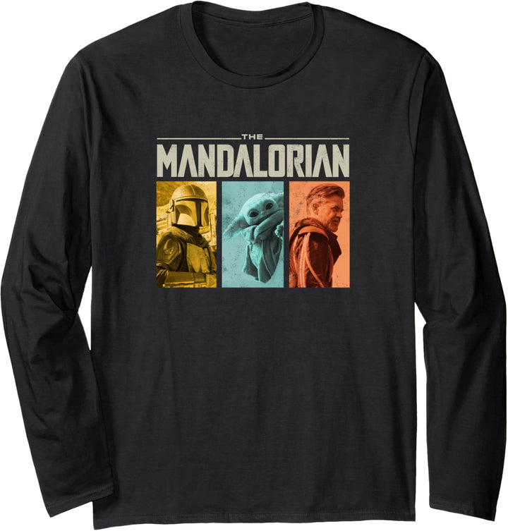 Star Wars Mando Epic Panels Langarmshirt