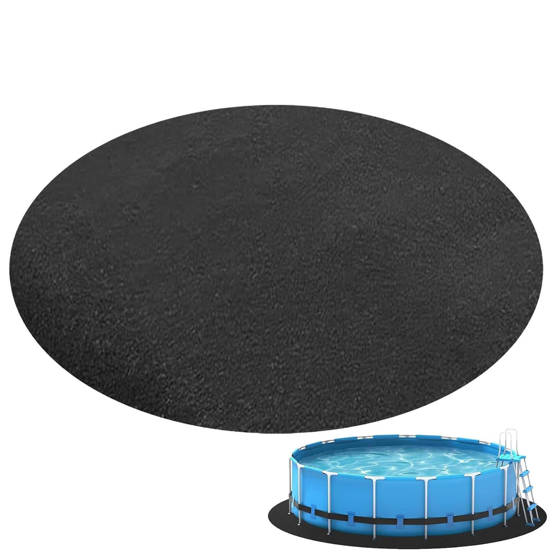 Yulokdwi Pool Bodenschutzmatte Rund 366,Poolunterlage Rund, Pool Bodenplane, Pool Bodenplane Schwarz