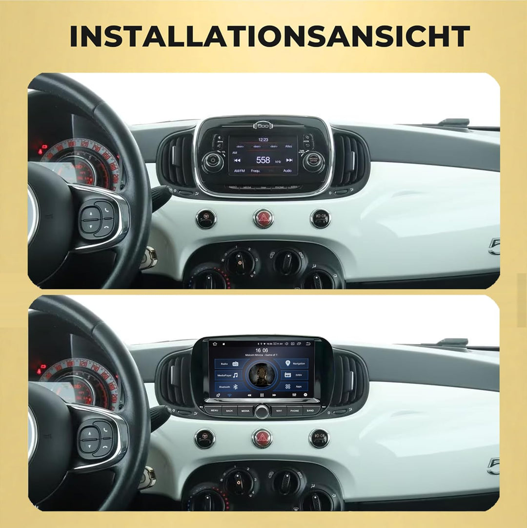 M.I.C. AFI73-L2 Android 14 Autoradio mit Navigation: MediaTek MT6765V, 4GB+64GB, 7 Zoll QLED Display