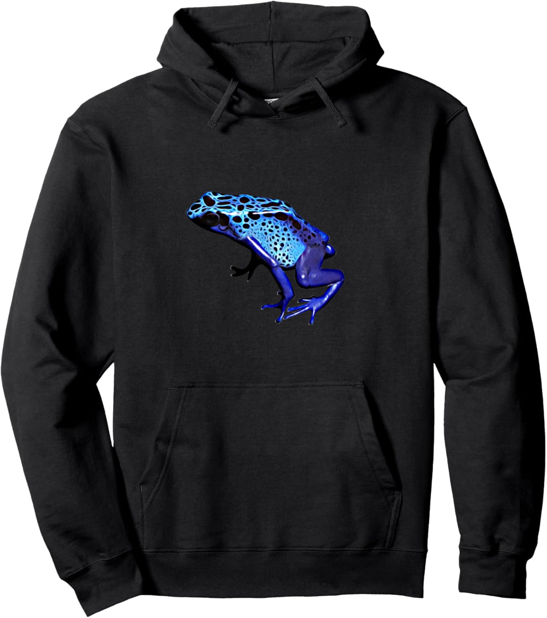 Azurblauer Pfeilgiftfrosch Pullover Hoodie