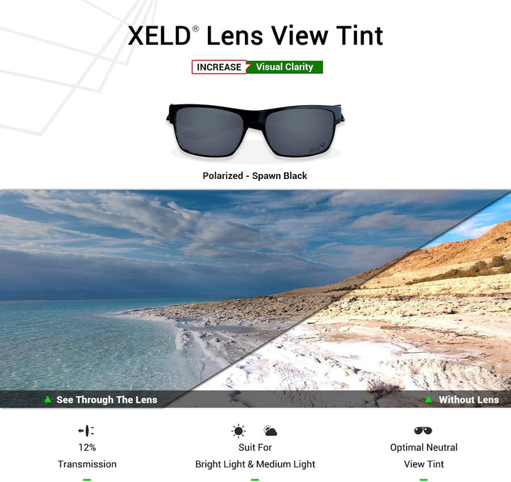 Mryok Ersatzgläser für Oakley Fives Squared - Options Xeld Polarisiert - Spawn Black, Xeld Polarisie