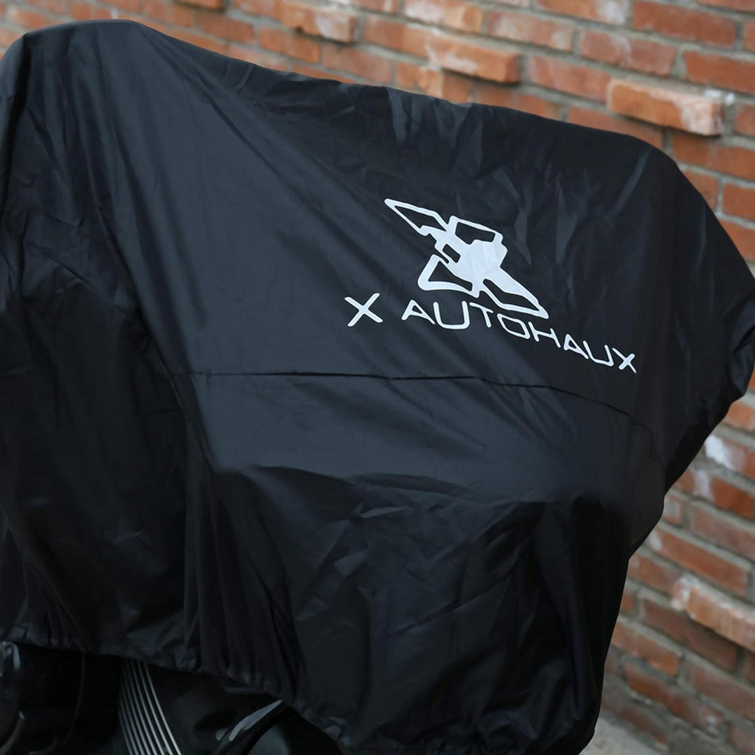 sourcing map Motorrad Abdeckplane Outdoor XL Motorradabdeckung Halbe Abdeckung Draussen Wasserdicht