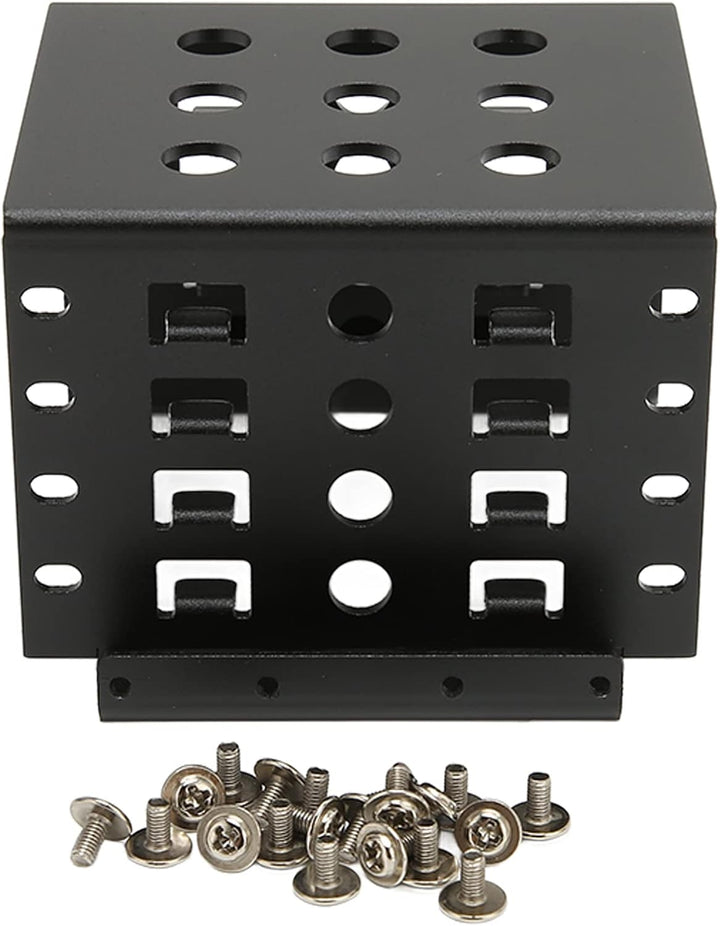 2,5 in HDD Halterung Kit, 2,5 in Festplatten-Cage für IDE HDD SSD mit Aluminium Legierung Hohl Desig