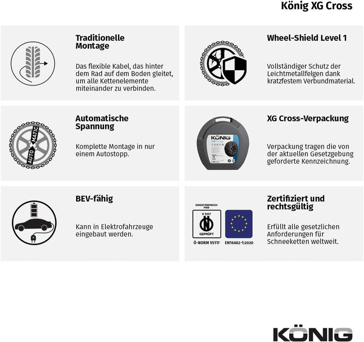 KÖNIG XG Cross 248 - Schneeketten, 248