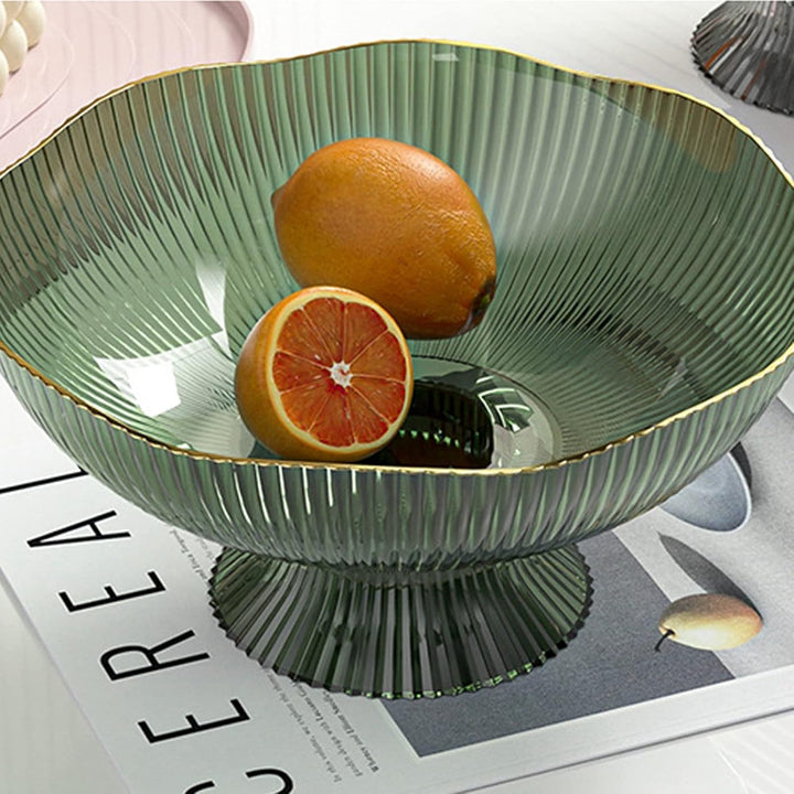 Obstschale, Obstteller, Dekorative Schalen mit Abflusslöchern, Abnehmbarer Sockel, Obstschale für Ti