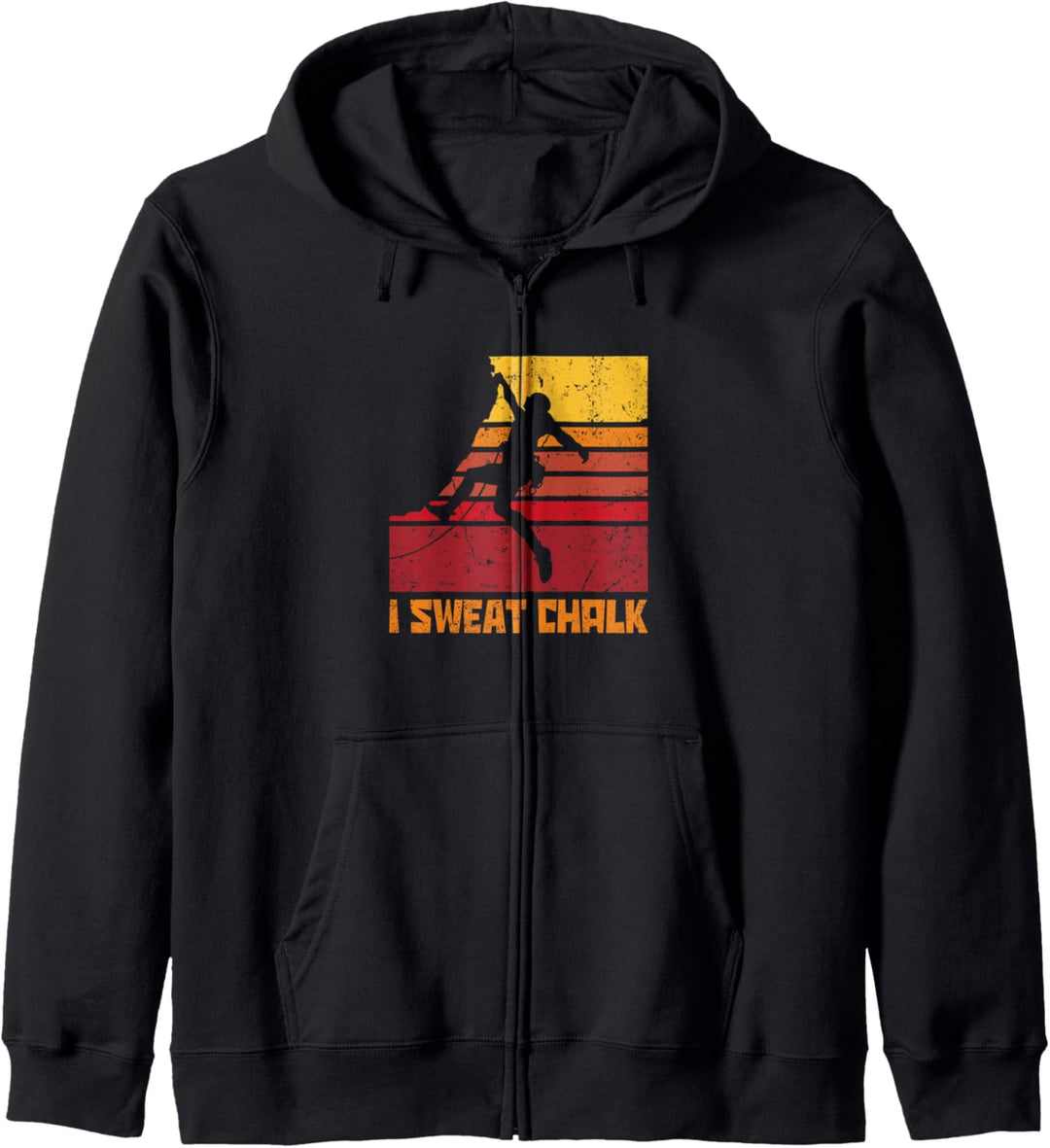 I Sweat Chalk Graphic Bouldern Bergsteigen Klettern Kapuzenjacke