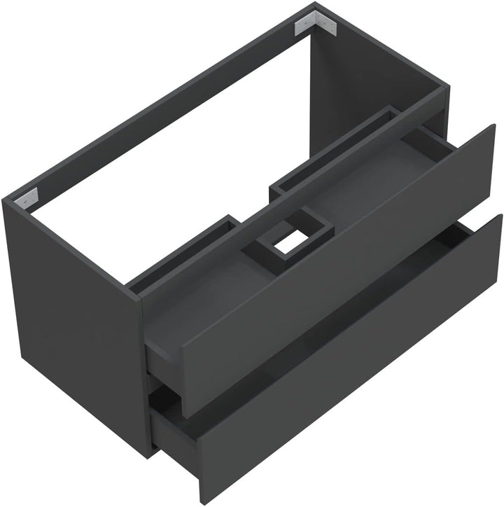 Waschbeckenunterschrank 50 cm Unterschrank Waschtischunterschrank Anthrazit 50cm Anthrazit, 50cm Ant