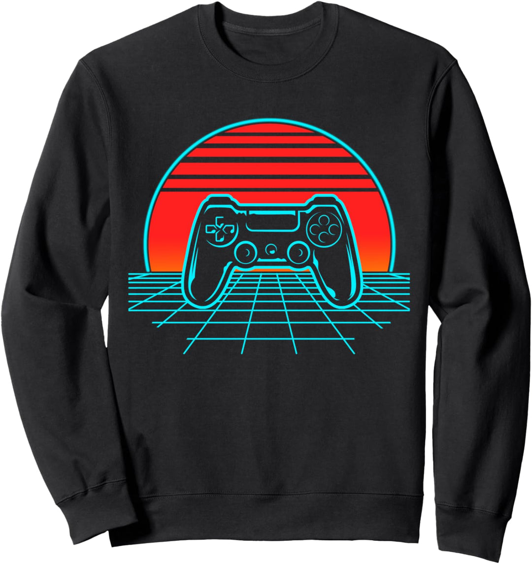 Videospieler Retro Vintage 80er Jahre Vaporwave Videospiel Sweatshirt