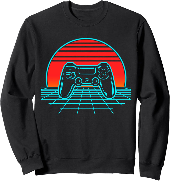 Videospieler Retro Vintage 80er Jahre Vaporwave Videospiel Sweatshirt