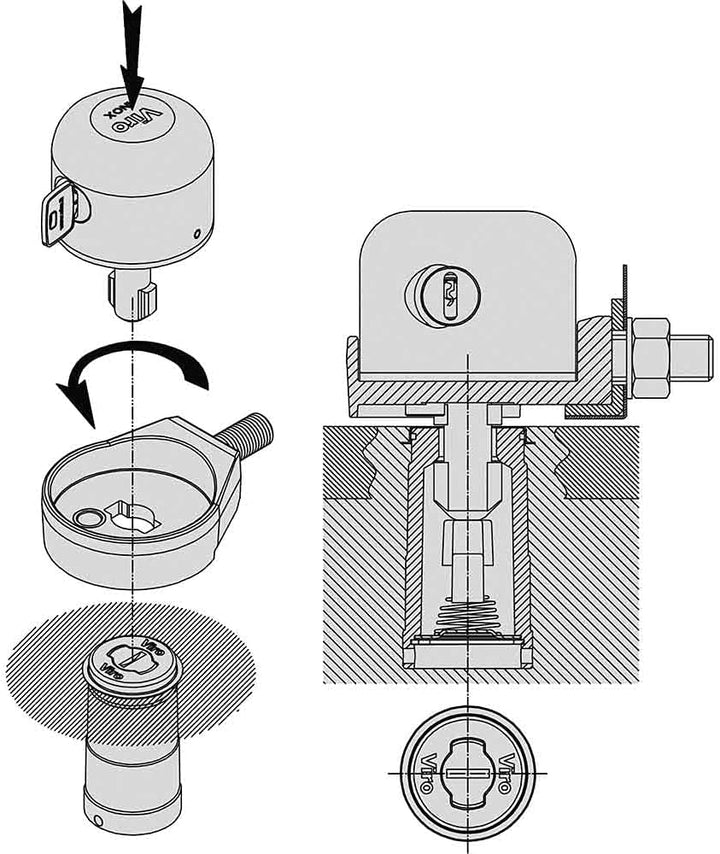 Lock VIRO C/Ball Art. 4221 (095236)