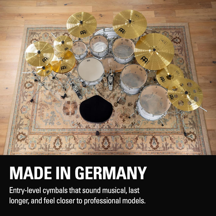 Meinl Cymbals HCS Ride 22 Zoll (Video) Schlagzeug Becken (55,88cm) Messing, Traditionelles Finish (H