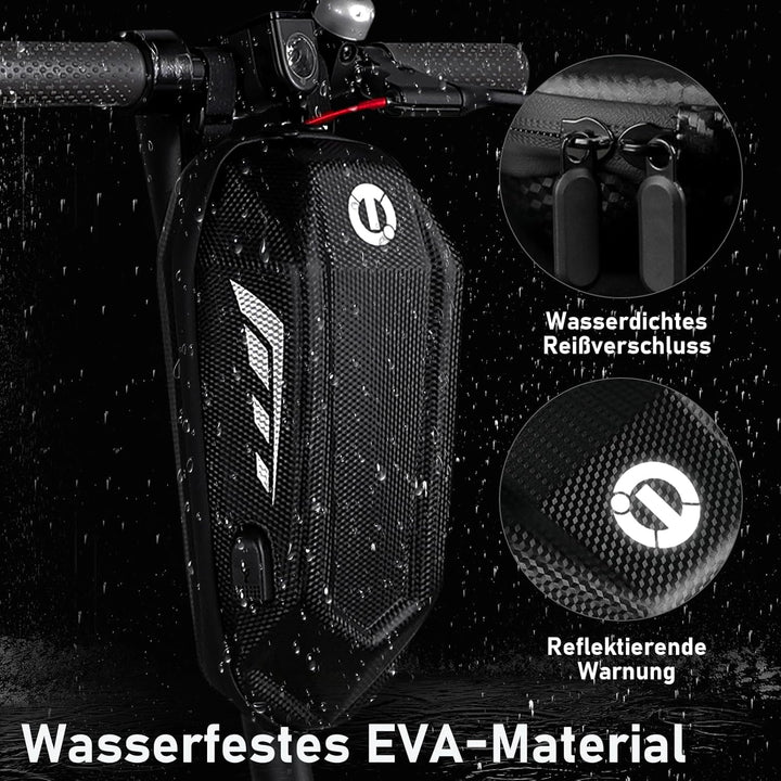 FINEW 3L Grosse Kapazität E Scooter Tasche, wasserdichte Taschen für E Scooter Mit USB, Lenkertasche