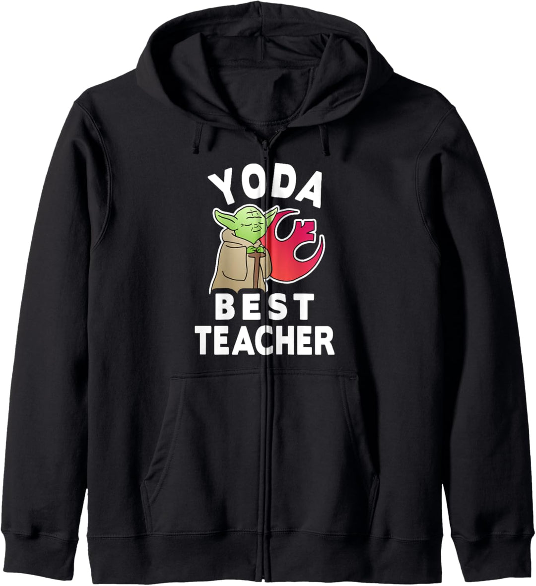 Star Wars Yoda Best Teacher Rebel Logo Kapuzenjacke