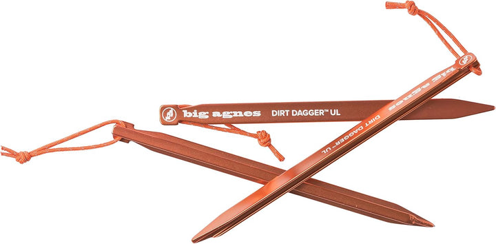 Big Agnes Dirt Dagger UL Zelthering 19cm 6er-Pack 19 cm (7,5 Zoll) (6er-Pack), 19,1 cm (6 Stück)