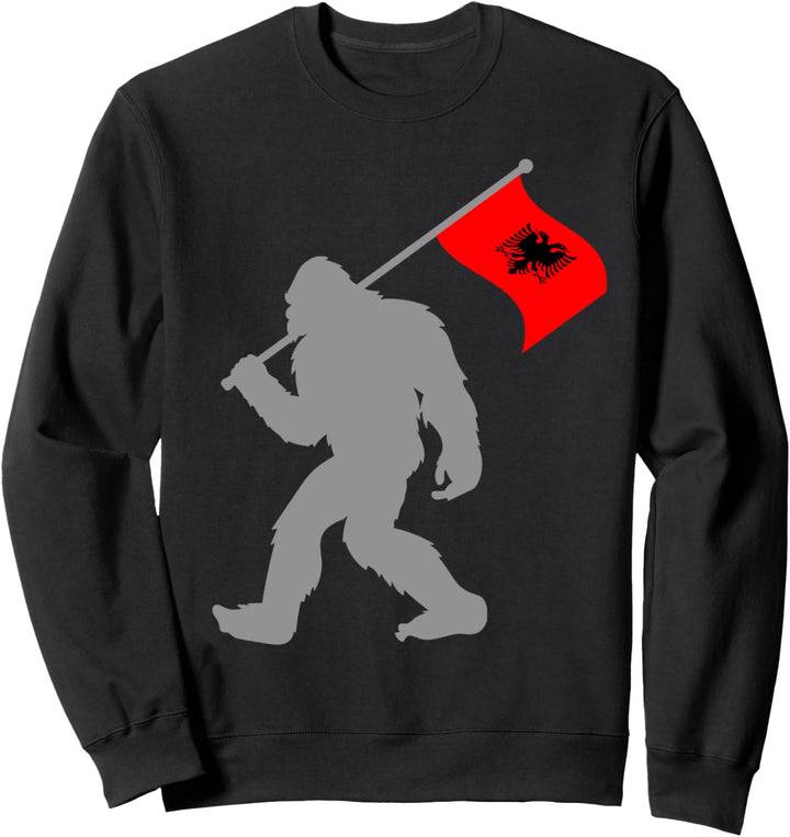 Shqipëria oder Albanische Fahne auf Albanien Flagge Sweatshirt